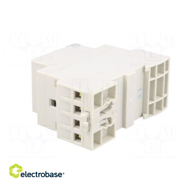 Contactor: 4-pole installation | NC + NO x3 | 230VAC | 25A | DIN image 4