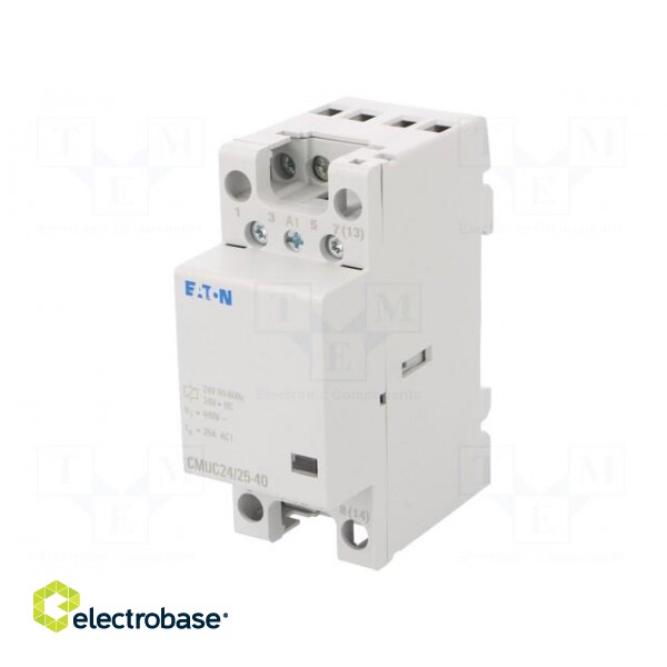 Contactor: 4-pole installation | 25A | 24VAC,24VDC | NO x4 image 1