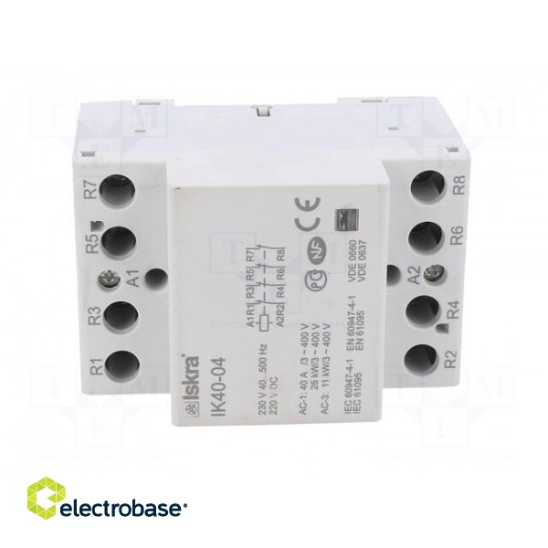 Contactor: 4-pole installation | 40A | 230VAC,220VDC | NC x4 image 9