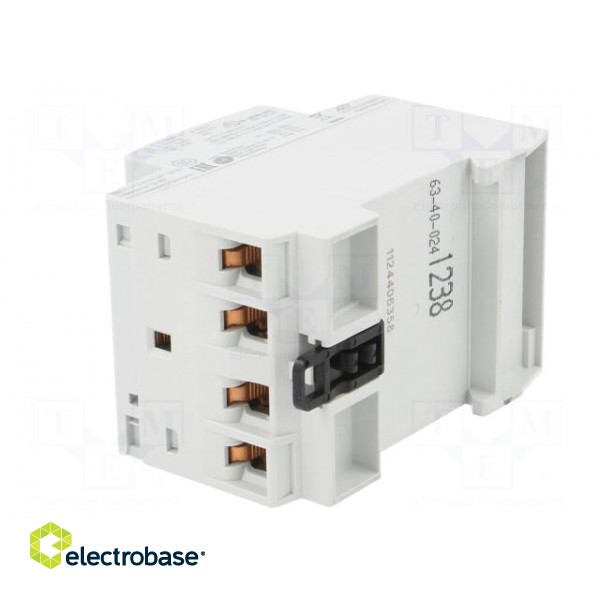 Contactor: 4-pole installation | NO x4 | 24VAC | 24VDC | 63A | DIN | ESB paveikslėlis 4