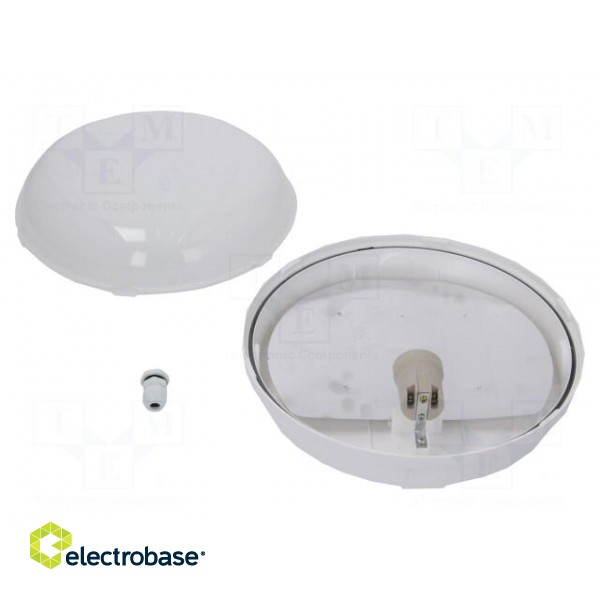 Lamp: lighting fixture | PANDA | polycarbonate | E27 | IP65 | Ø: 280mm image 2