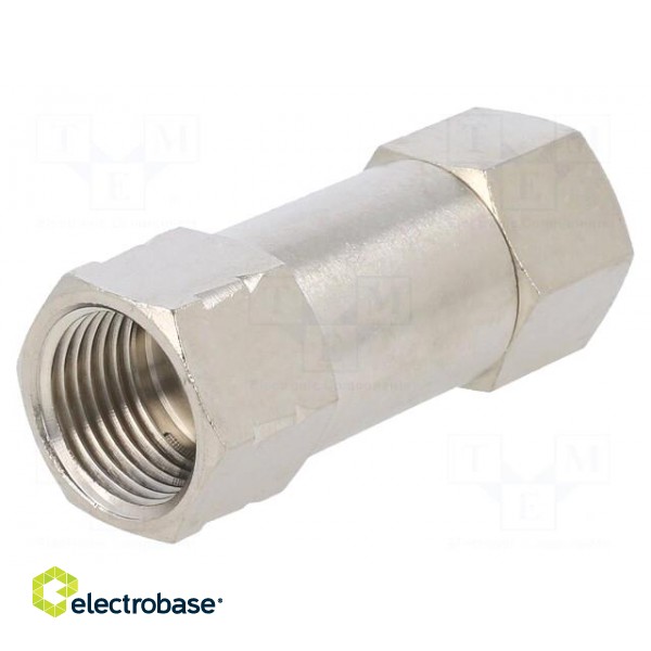 Check valve | Working press: 2÷8bar | nickel plated brass paveikslėlis 1