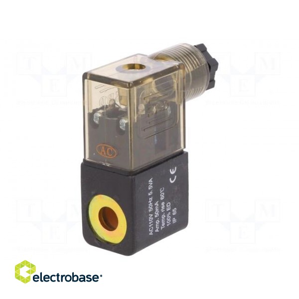 Coil for solenoid valve | IP65 | 4.8W | 110VAC | A: 20.8mm | B: 29mm image 1