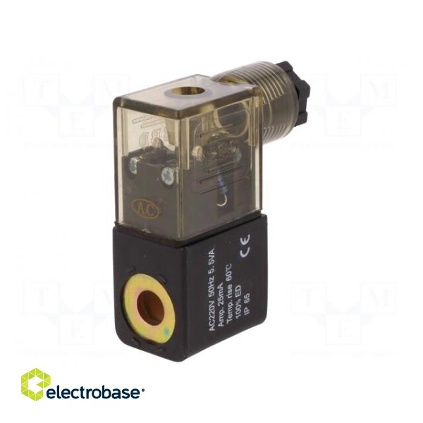 Coil for solenoid valve | IP65 | 4.8W | 230VAC | A: 20.8mm | B: 29mm image 1