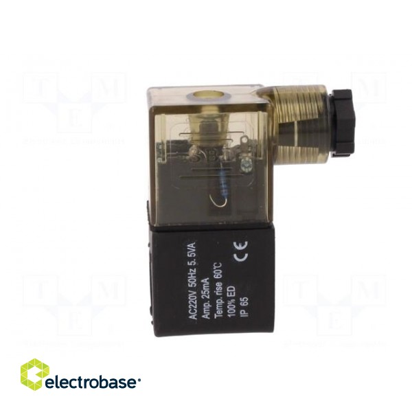 Coil for solenoid valve | IP65 | 4.8W | 230VAC | A: 20.8mm | B: 29mm image 3