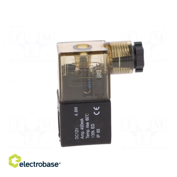 Coil for solenoid valve | IP65 | 4.8W | 12VDC | A: 20.8mm | B: 29mm image 3