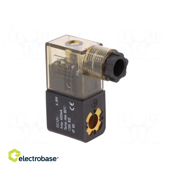 Coil for solenoid valve | IP65 | 4.8W | 12VDC | A: 20.8mm | B: 29mm image 4