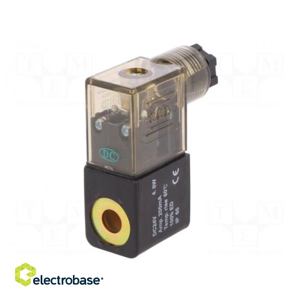 Coil for solenoid valve | IP65 | 4.8W | 24VDC | A: 20.8mm | B: 29mm image 1