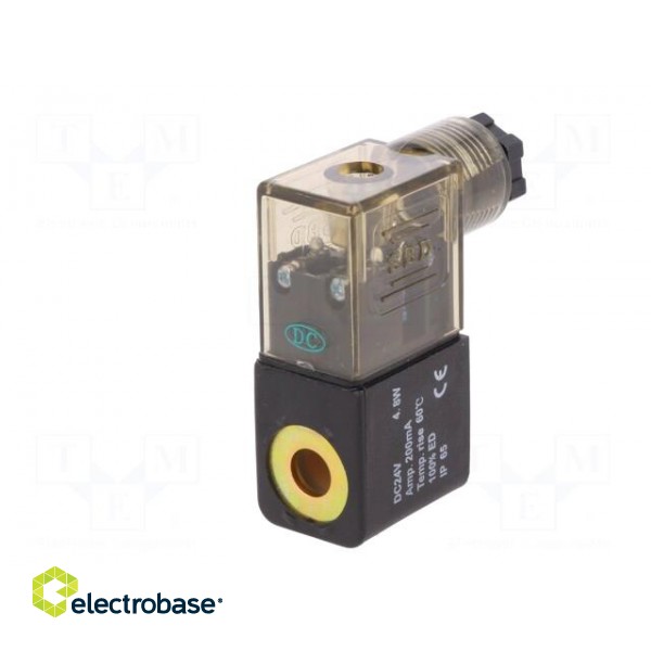 Coil for solenoid valve | IP65 | 4.8W | 24VDC | A: 20.8mm | B: 29mm image 2