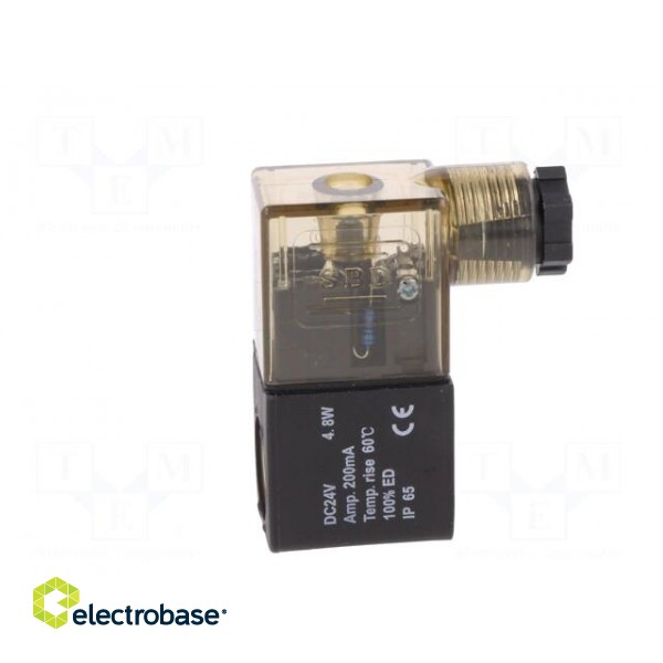 Coil for solenoid valve | IP65 | 4.8W | 24VDC | A: 20.8mm | B: 29mm image 3