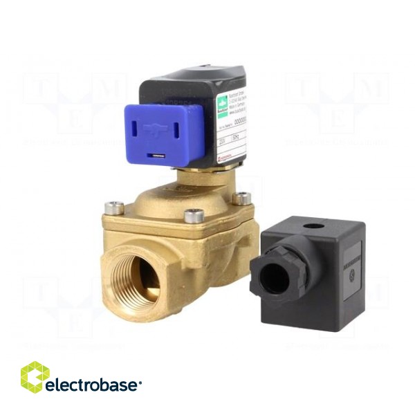 Electromagnetic valve | BSP 1/2" | 12mm | Pressure: 0.1÷16bar | IP65 image 2