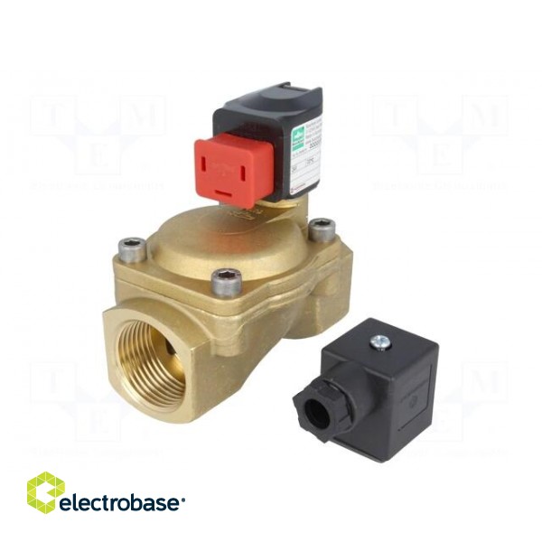 Electromagnetic valve | BSP 1" | 25mm | Pressure: 0.1÷16bar | 230VAC image 1