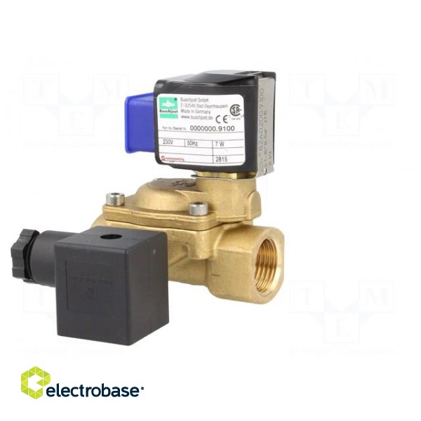 Electromagnetic valve | BSP 1" | 25mm | Pressure: 0.1÷16bar | 230VAC image 7