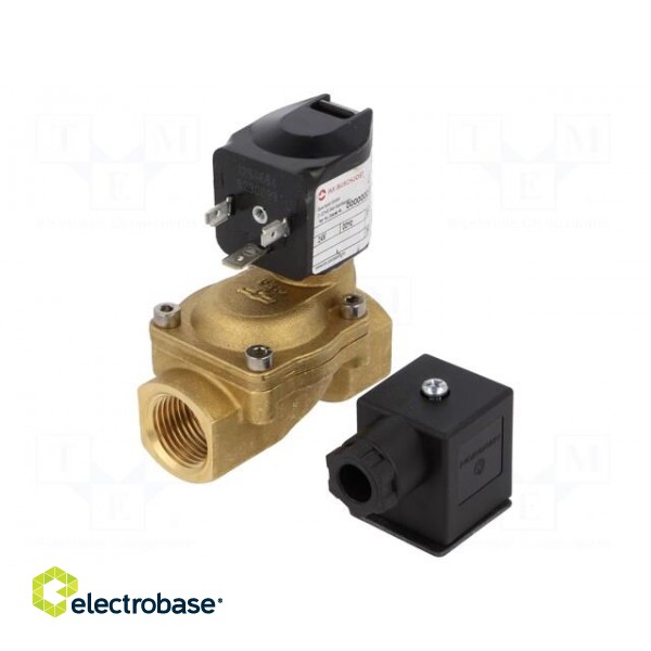 Electromagnetic valve | BSP 1" | 25mm | Pressure: 0.1÷16bar | 24VDC фото 4