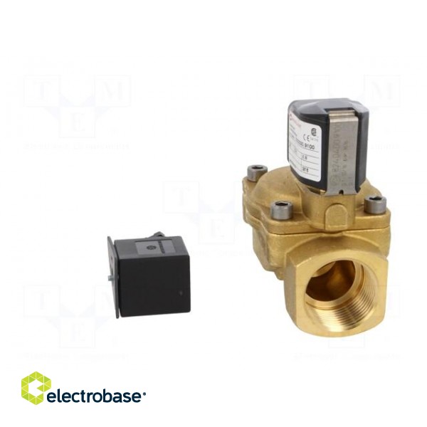Electromagnetic valve | BSP 1" | 25mm | Pressure: 0.1÷16bar | 24VDC фото 5