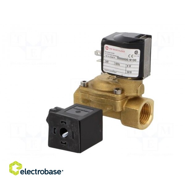 Electromagnetic valve | BSP 1" | 25mm | Pressure: 0.1÷16bar | 24VDC фото 6