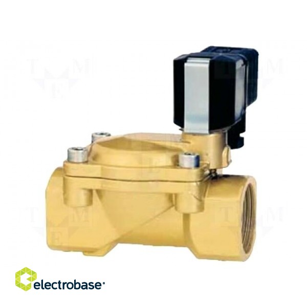 Electromagnetic valve | 0.1÷16bar | brass | PTFE | IP65 | 24VDC | A: 92mm