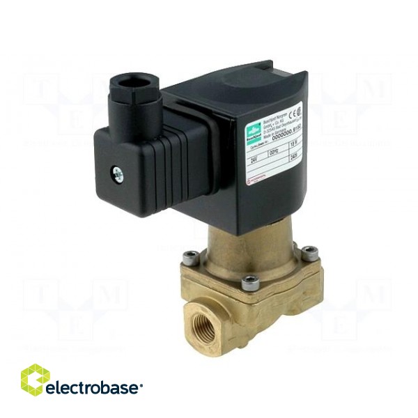 Electromagnetic valve | 0÷10bar | brass | NBR rubber | IP65 | 24VDC