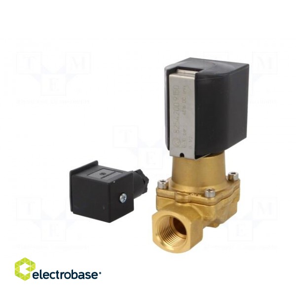 Electromagnetic valve | BSP 1/2" | 12mm | Pressure: 0÷10bar | 24VDC paveikslėlis 6