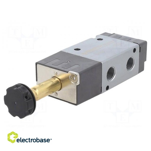 Electromagnetic valve | 1.5÷8bar | 3/2 NC | Thread: G 1/8" | 800l/min paveikslėlis 1