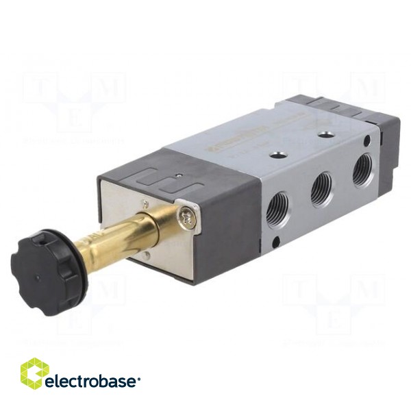 Electromagnetic valve | 1.5÷8bar | 5/2 | Thread: G 1/8" | 800l/min image 1