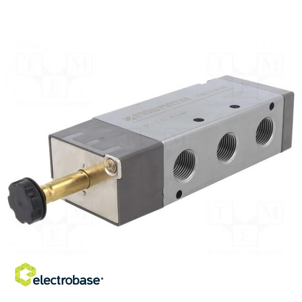 Electromagnetic valve | 1.5÷8bar | 5/2 | Thread: G 3/8" | 2250l/min image 1