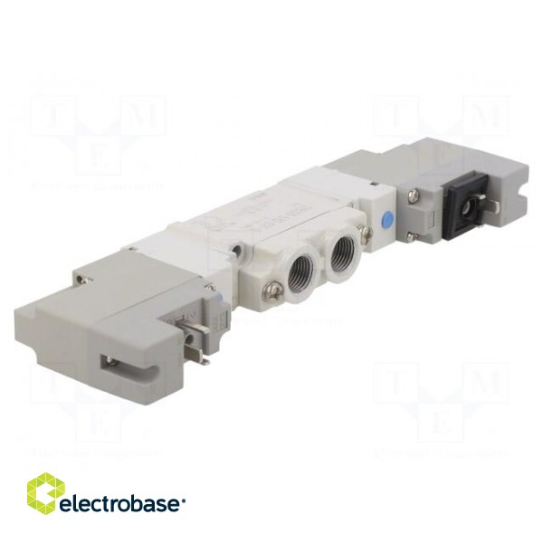 Electromagnetic valve | 1÷7bar | 5/2 bistable | aluminium | IP65 image 1