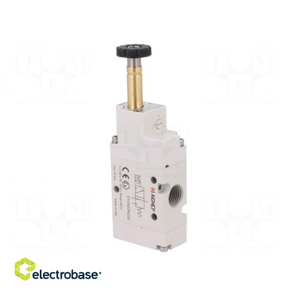 Electromagnetic valve | 3/2 NC | G 1/4" | Pressure: 2÷10bar | 9mm image 4