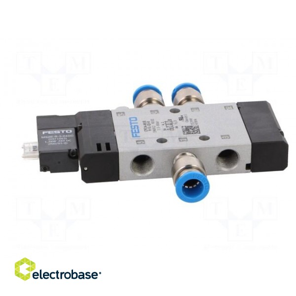 Electromagnetic valve | 3÷8bar | 5/2 monostable | aluminium | IP65 фото 3