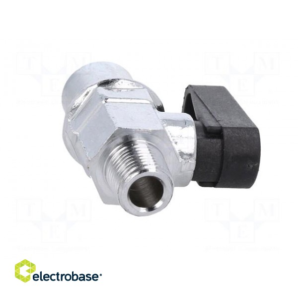 Mechanical ball valve | max.20bar | nickel plated brass | -20÷80°C paveikslėlis 9