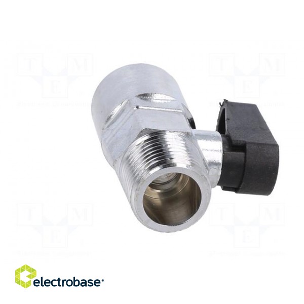Mechanical ball valve | max.20bar | nickel plated brass | -20÷80°C фото 9