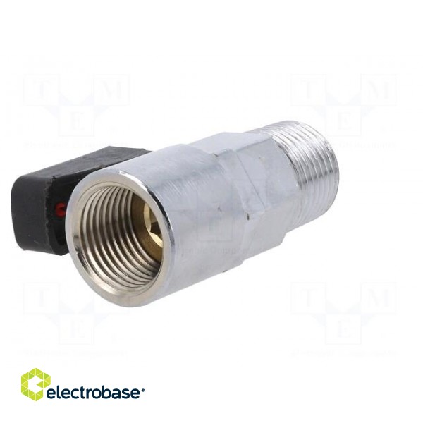 Mechanical ball valve | max.20bar | nickel plated brass | -20÷80°C image 6