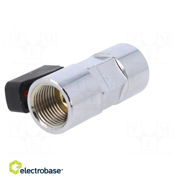 Mechanical ball valve | max.20bar | nickel plated brass | -20÷80°C paveikslėlis 6