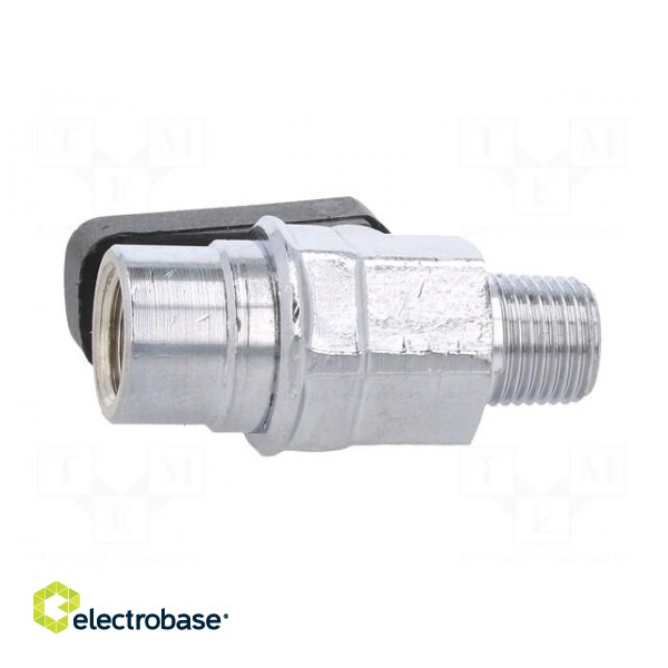 Mechanical ball valve | max.20bar | nickel plated brass | -20÷80°C фото 7
