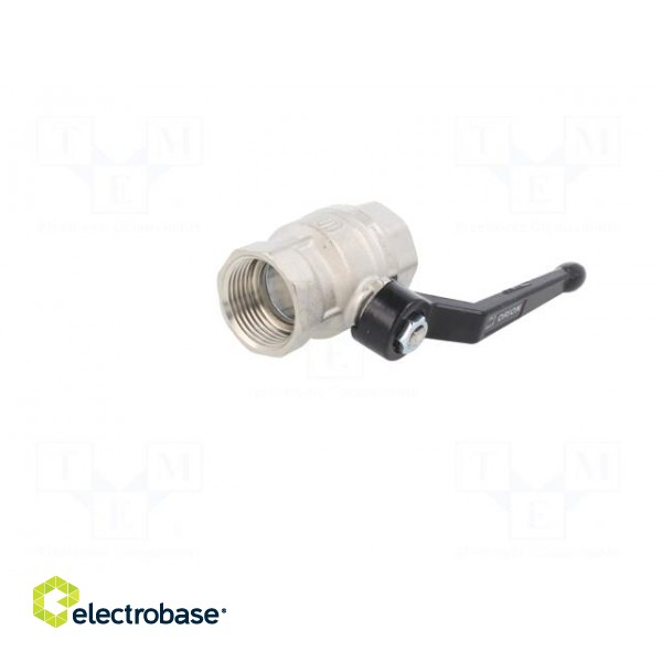 Mechanical ball valve | max.25bar | nickel plated brass | -15÷90°C paveikslėlis 2