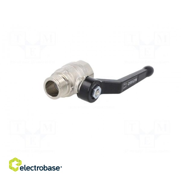 Mechanical ball valve | max.25bar | nickel plated brass | -15÷90°C фото 2