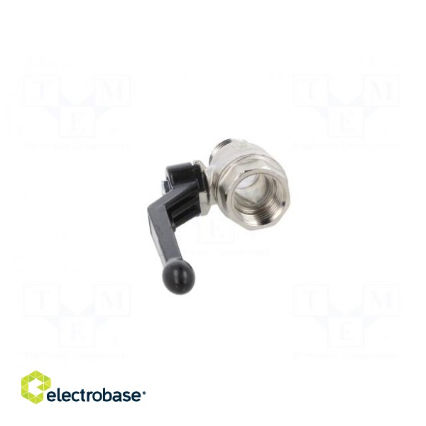 Mechanical ball valve | max.25bar | nickel plated brass | -15÷90°C image 5