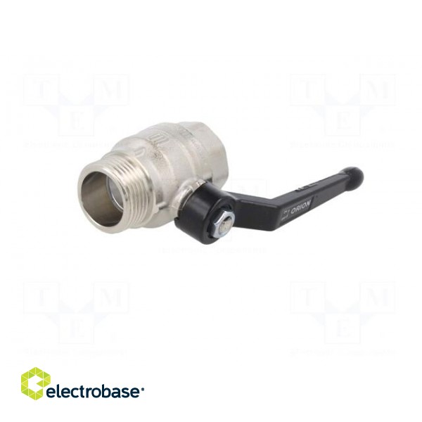 Mechanical ball valve | max.25bar | nickel plated brass | -15÷90°C фото 2