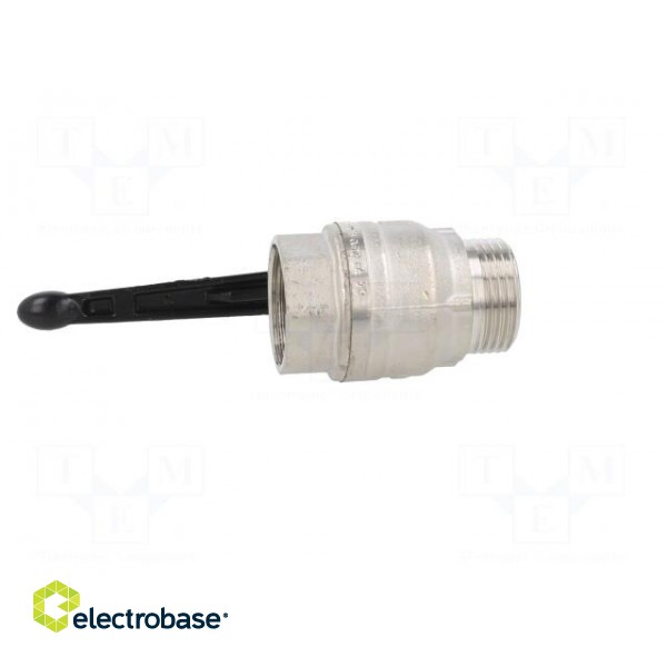 Mechanical ball valve | max.25bar | nickel plated brass | -15÷90°C paveikslėlis 7