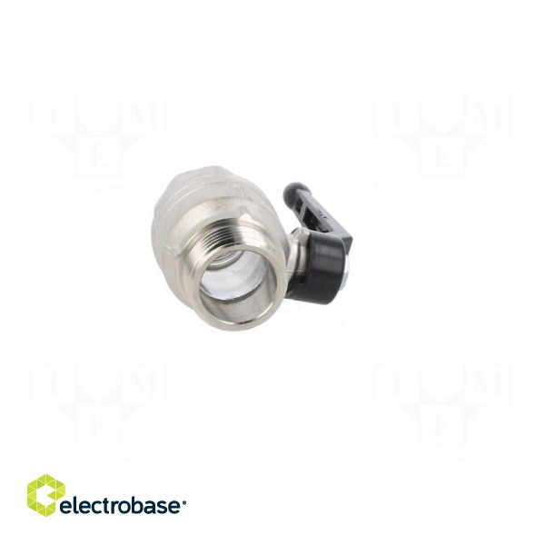 Mechanical ball valve | max.25bar | nickel plated brass | -15÷90°C paveikslėlis 9