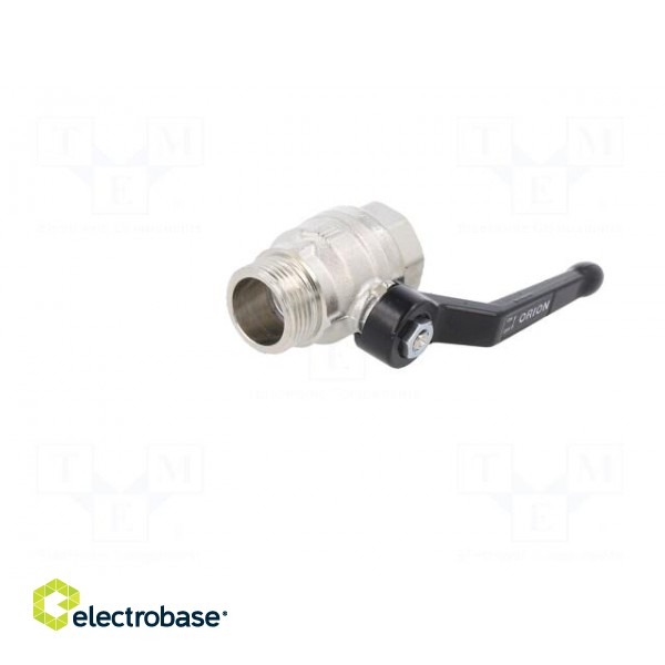 Mechanical ball valve | max.25bar | nickel plated brass | -15÷90°C image 2