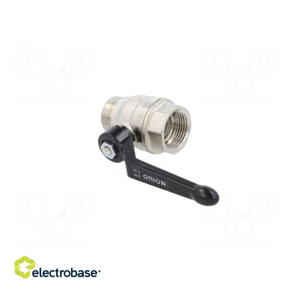 Mechanical ball valve | max.25bar | nickel plated brass | -15÷90°C paveikslėlis 4