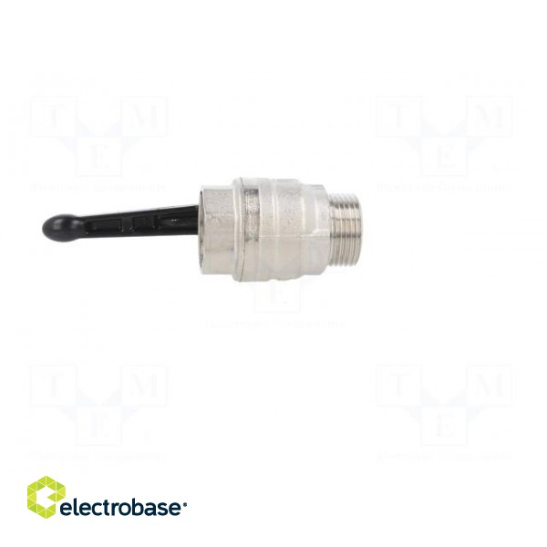 Mechanical ball valve | max.25bar | nickel plated brass | -15÷90°C image 7
