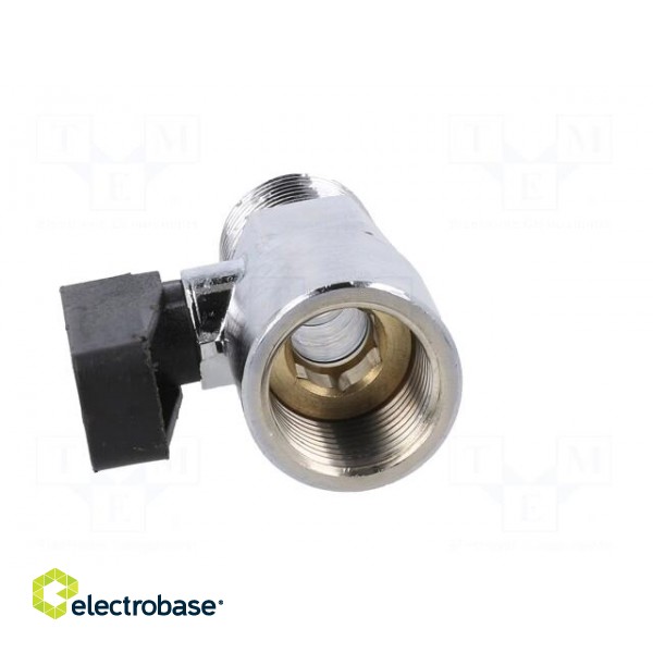 Mechanical ball valve | max.20bar | nickel plated brass | -20÷80°C paveikslėlis 5