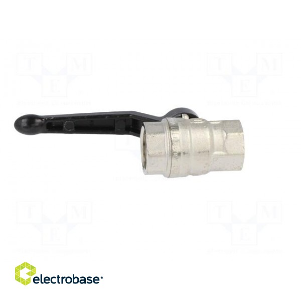 Mechanical ball valve | Temp: -15÷90°C | Mat: nickel plated brass фото 7