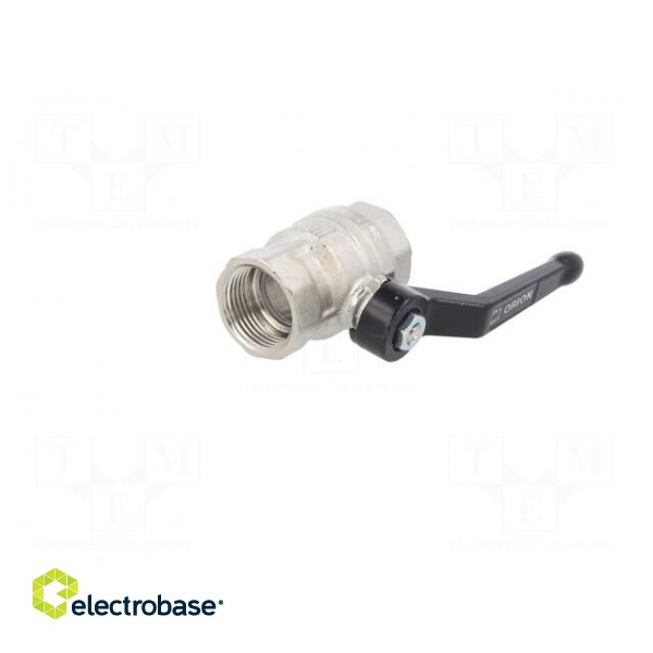 Mechanical ball valve | max.25bar | nickel plated brass | -15÷90°C paveikslėlis 2