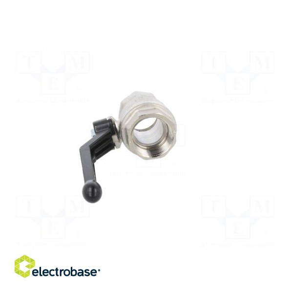 Mechanical ball valve | max.25bar | nickel plated brass | -15÷90°C paveikslėlis 5
