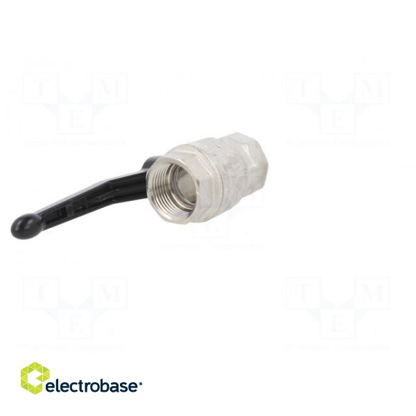 Mechanical ball valve | max.25bar | nickel plated brass | -15÷90°C image 6