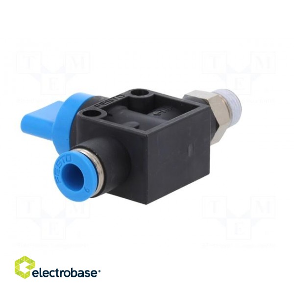 Shutoff valve | -0.95÷10bar | 307l/min | 6mm | 0÷60°C | compressed air paveikslėlis 4
