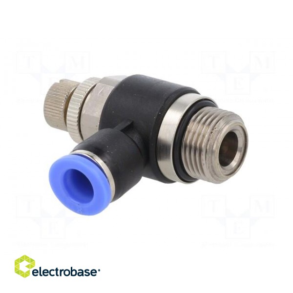 Throttle-check valve | -0.95÷15bar | nickel plated brass,PBT paveikslėlis 2